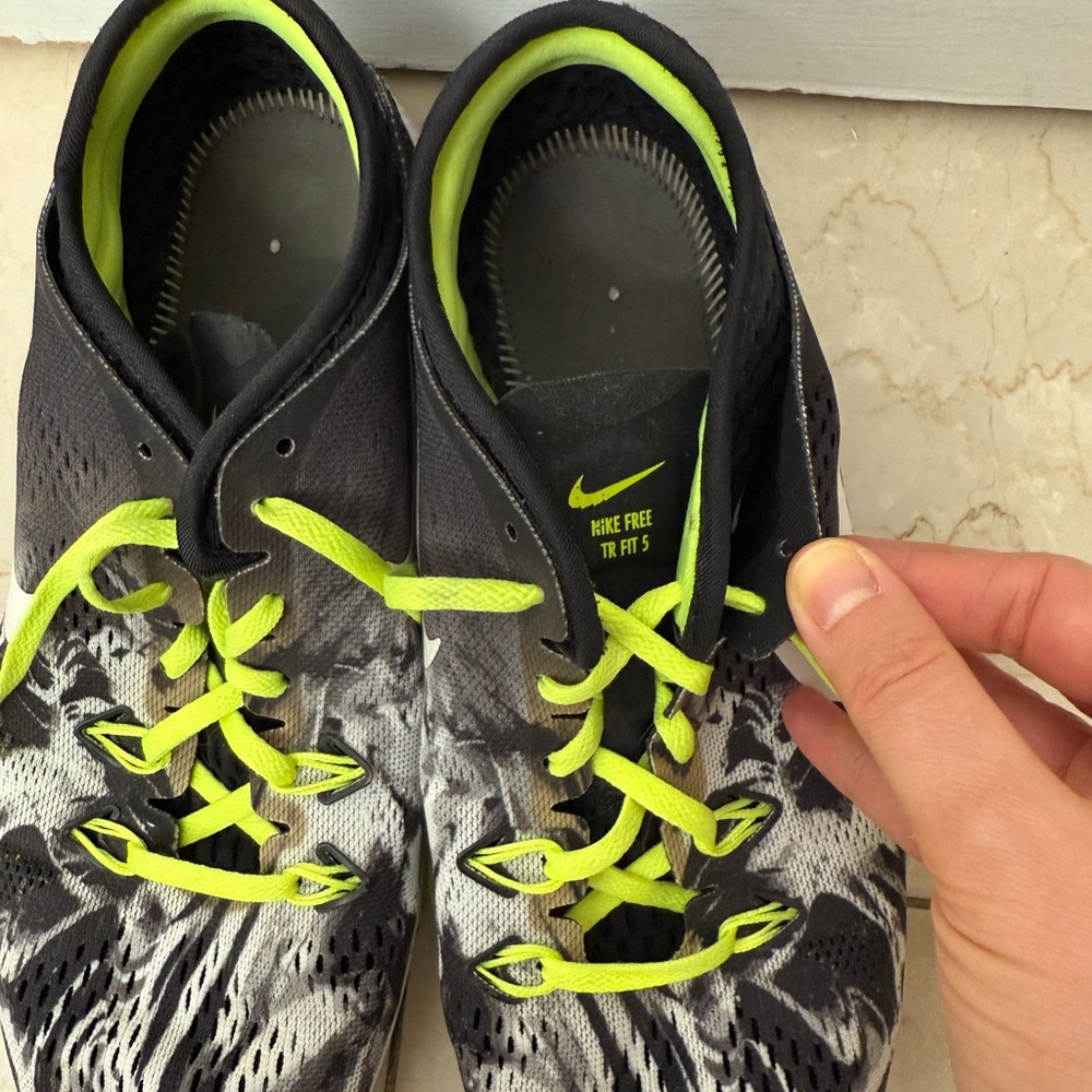Nike Free TR Fit 5 Black and Neon Green Trainers